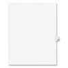 Preprinted Legal Exhibit Side Tab Index Dividers, Avery Style, 10-tab, 15, 11 X 8.5, White, 25/pack