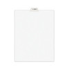 Avery-style Preprinted Legal Bottom Tab Divider, 26-tab, Exhibit H, 11 X 8.5, White, 25/pk