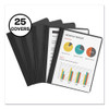 Durable Clear Front Report Cover, Prong Fastener, 0.13" Capacity, 8.5 X 11, Clear/black, 25/box
