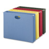Hanging Pockets With Full-height Gusset, 1 Section, 3.5" Capacity, Letter Size, Assorted Colors, 4/pack