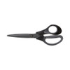 Non-stick Titanium-coated Scissors, 8" Long, 3.86" Cut Length, Charcoal Black Blades, Black/gray Straight Handle