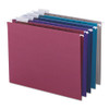 Colored Hanging File Folders With 1/5 Cut Tabs, Letter Size, 1/5-cut Tabs, Assorted Jewel Tone Colors, 25/box