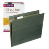 Hanging Folders, Letter Size, 1/5-cut Tabs, Standard Green, 25/box