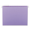 Colored Hanging File Folders With 1/5 Cut Tabs, Letter Size, 1/5-cut Tabs, Lavender, 25/box