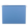 Colored Hanging File Folders With 1/5 Cut Tabs, Letter Size, 1/5-cut Tabs, Blue, 25/box