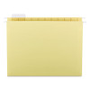Colored Hanging File Folders With 1/5 Cut Tabs, Letter Size, 1/5-cut Tabs, Yellow, 25/box
