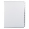Preprinted Legal Exhibit Side Tab Index Dividers, Allstate Style, 25-tab, 276 To 300, 11 X 8.5, White, 1 Set