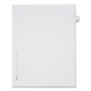 Preprinted Legal Exhibit Side Tab Index Dividers, Allstate Style, 26-tab, W, 11 X 8.5, White, 25/pack