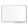Ruled Planning Board, 48 X 36, White/silver