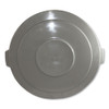 Advanced Gator Lids, For 55 Gal, Flat-top, 26.4" Diameter, Gray