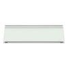 Glass Dry Erase Desktop Computer Pad, 18 X 6, White