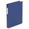 Deluxe Non-view D-ring Binder With Label Holder, 3 Rings, 1" Capacity, 11 X 8.5, Royal Blue