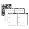 Baccara Dark Create-your-own Cover Weekly/monthly Planner, Floral, 11 X 8.5, Gray/black/gold Cover, 12-month (jan-dec): 2023