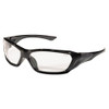 Forceflex Safety Glasses, Black Frame, Clear Lens