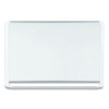Lacquered Steel Magnetic Dry Erase Board, 48 X 96, Silver/white