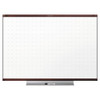 Prestige 2 Total Erase Whiteboard, 72 X 48, Mahogany Color Frame