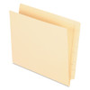 Manila End Tab Pocket Folder, Straight Tabs, Letter Size, Manila, 50/box