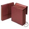 Vertical Indexed Expanding File, 12 Sections, Elastic Cord Closure, 1/12-cut Tabs, Letter Size, Red Fiber