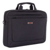 Cadence Slim Briefcase, Fits Devices Up To 15.6", Polyester, 3.5 X 3.5 X 16, Charcoal