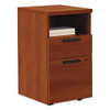 10500 Series Mobile Pedestal File, Left Or Right, 2-drawers: Box/file, Legal/letter, Cognac, 15.75" X 18.88" X 28"