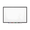 Classic Porcelain Magnetic Whiteboard, 96 X 48, Black Aluminum Frame