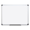 Value Lacquered Steel Magnetic Dry Erase Board, 18 X 24, White, Aluminum