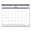 Passion Monthly Deskpad Calendar, Floral Artwork, 22 X 17, White/multicolor Sheets, Black Binding, 12-month (jan-dec): 2023