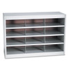 Steel Project Center Organizer, 12 Pockets, 37.5 X 15.75 X 25.75, Gray