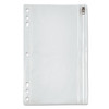 Zippered Ring Binder Pocket, 6 X 9.5, Clear