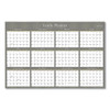 Adrianna Laminated Erasable Wall Calendar, 36 X 24, White/taupe Sheets, 12-month (jan To Dec): 2023