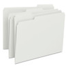 Colored File Folders, 1/3-cut Tabs: Assorted, Letter Size, 0.75" Expansion, White, 100/box