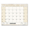 Recycled Monthly Horizontal Wall Calendar, Marble Stone Artwork, 14.88 X 12, White/sand Sheets, 12-month (jan To Dec): 2023