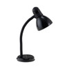 Advanced Style Incandescent Gooseneck Desk Lamp, 6w X 6d X 18h, Black
