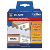 Continuous Paper Label Tape, 1.5" X 100 Ft, Black/white