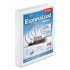 Expressload Clearvue Locking D-ring Binder, 3 Rings, 1.5" Capacity, 11 X 8.5, White