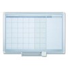 Monthly Planner, 36x24, Silver Frame