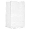 Grocery Paper Bags, 40 Lb Capacity, #20 Squat, 8.25" X 5.94" X 13.38", White, 500 Bags