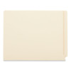 Reinforced End Tab Fastener Folders, 0.75" Expansion, 2 Fasteners, Letter Size, Manila Exterior, 50/box