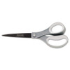 Performance Non-stick Titanium Softgrip Scissors, 8" Long, 3.1" Cut Length, Gray Offset Handle
