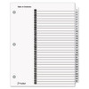 Onestep Printable Table Of Contents And Dividers, 31-tab, 1 To 31, 11 X 8.5, White, White Tabs, 1 Set