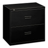 400 Series Lateral File, 2 Legal/letter-size File Drawers, Black, 36" X 18" X 28"