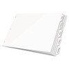 Write 'n Erase Tabloid Index Dividers, 8-tab, 11 X 17, White, 1 Set