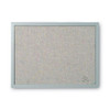 Designer Fabric Bulletin Board, 24x18, Gray Fabric/gray Frame