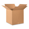Multi-depth Shipping Boxes, 200 Lb Mullen Rated, Regular Slotted Container, 24" X 24" X 16" To 24", Brown Kraft, 15/bundle