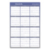 Vertical/horizontal Erasable Quarterly/monthly Wall Planner, 24 X 36, White/blue Sheets, 12-month (jan To Dec): 2023