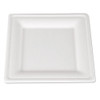 Plate,8x8,sq,500,fiber,wh