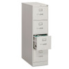310 Series Vertical File, 4 Letter-size File Drawers, Light Gray, 15" X 26.5" X 52"
