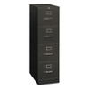 310 Series Vertical File, 4 Letter-size File Drawers, Charcoal, 15" X 26.5" X 52"