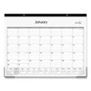 Enterprise Desk Pad, Geometric Artwork, 22 X 17, White/gray Sheets, Black Binding, Clear Corners, 12-month (jan-dec): 2023