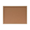 Cork Board With Oak Style Frame, 24 X 18, Natural, Oak-finished Frame